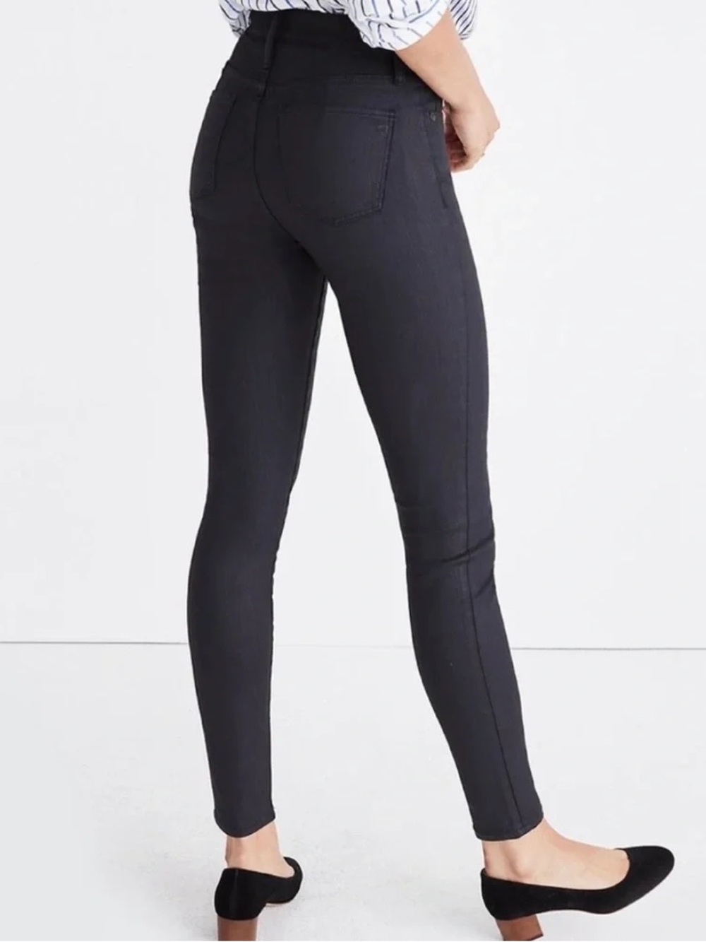 🖤 Madewell Skinny Skinny Coated Jeans | Black | Size 32 🖤